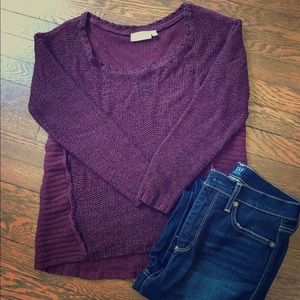 Wine-colored RD style sweater. Size small